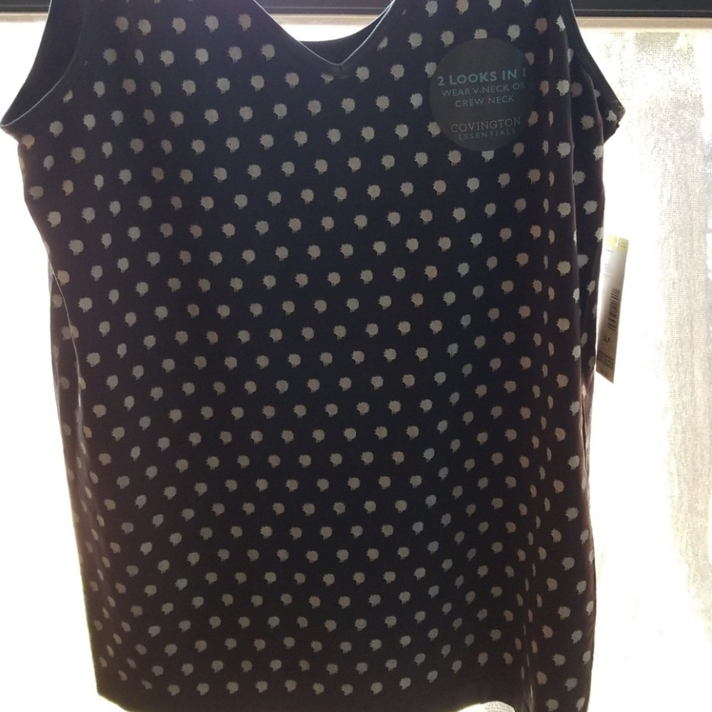 Crew v- neck  cami. Never worn. 2 looks in 1